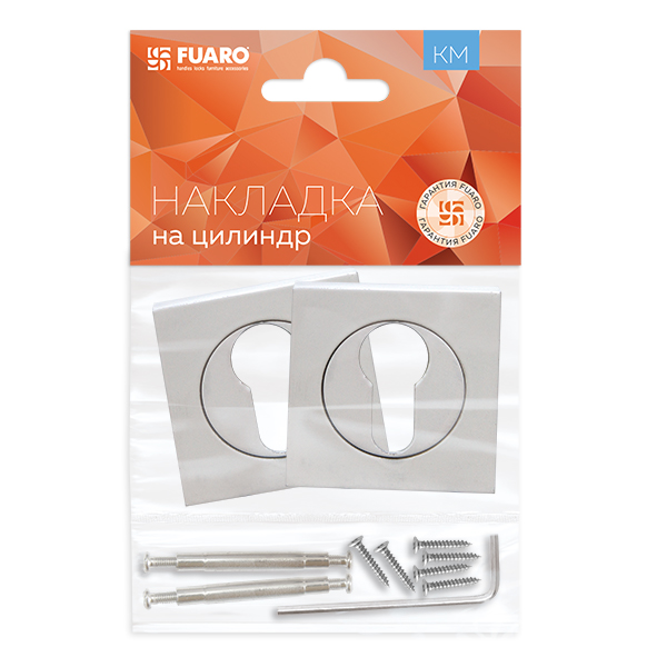Накладка под цилиндр Fuaro (Фуаро) ET KM WH-19 (белый)