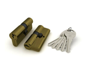 Цилиндровый механизм R300/60 mm-BL 25+10+25 AB бронза 5 кл. БЛИСТЕР — купить в Сочи