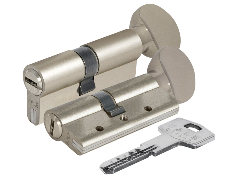 Цилиндровый механизм с вертушкой 164 DBM-E/90 40+10+40 mm никель 5 кл. БЛИСТЕР Сочи