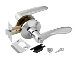 Ручка защелка 6020 CP-B с фиксатором хром — купить в Сочи