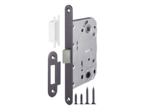 Защелка врезная PLASTIC P96WC-50 GR графит — купить в Сочи