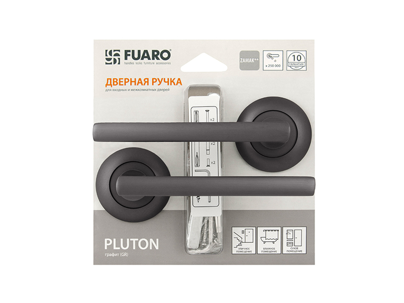 Ручка раздельная PLUTON RM/HD GR-23 графит Сочи