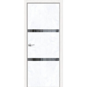 Дверь Порта-55 4AF Snow Art Mirox Grey — купить в Сочи
