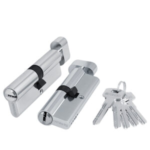 Цилиндровый механизм (200 ZM/90) 2000ZMKnob90(50+10+30) CP хром 5Key с вертушкой — купить в Сочи