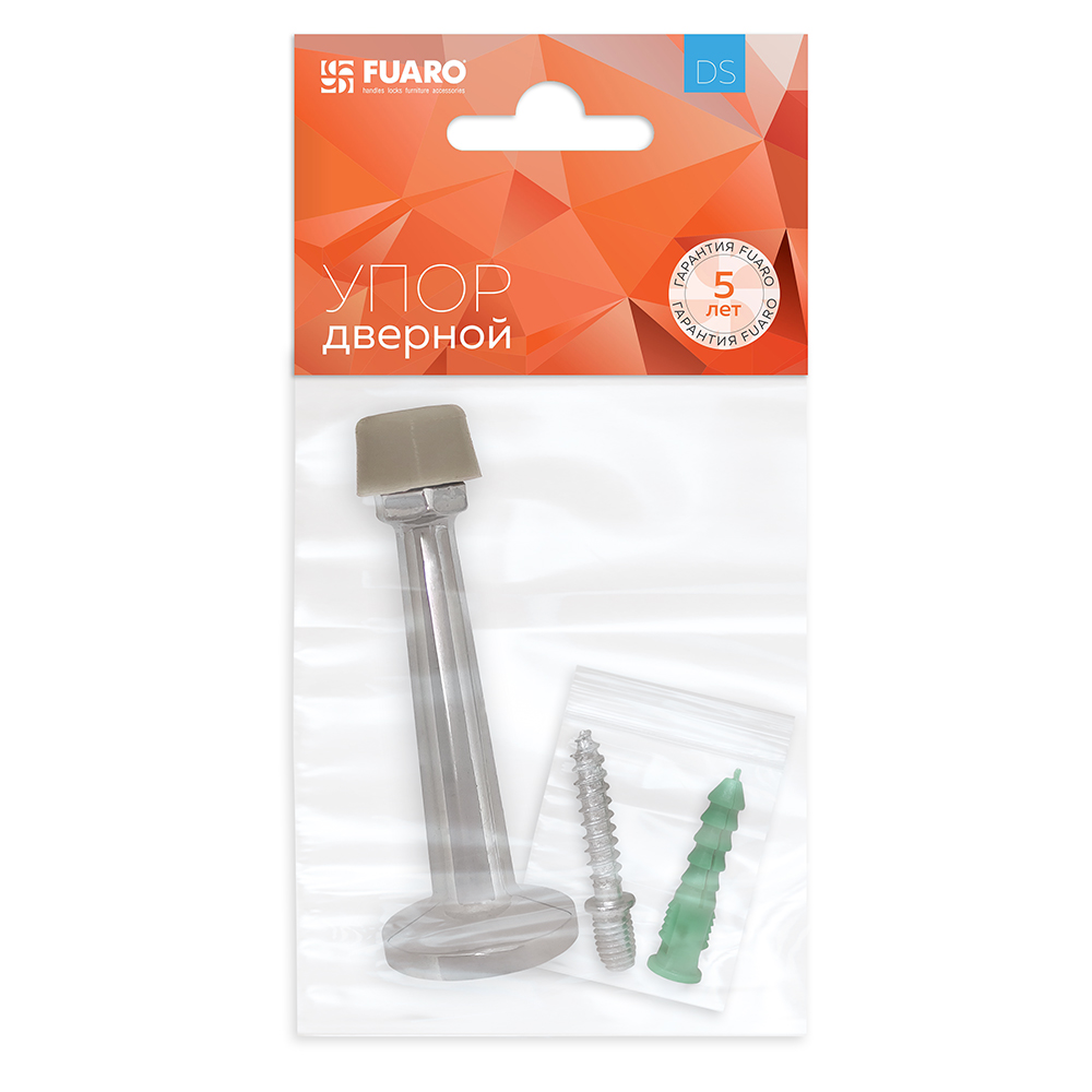 Упор дверной настенный STOPPER/15 (DS-15) CP-8 хром — фото 3