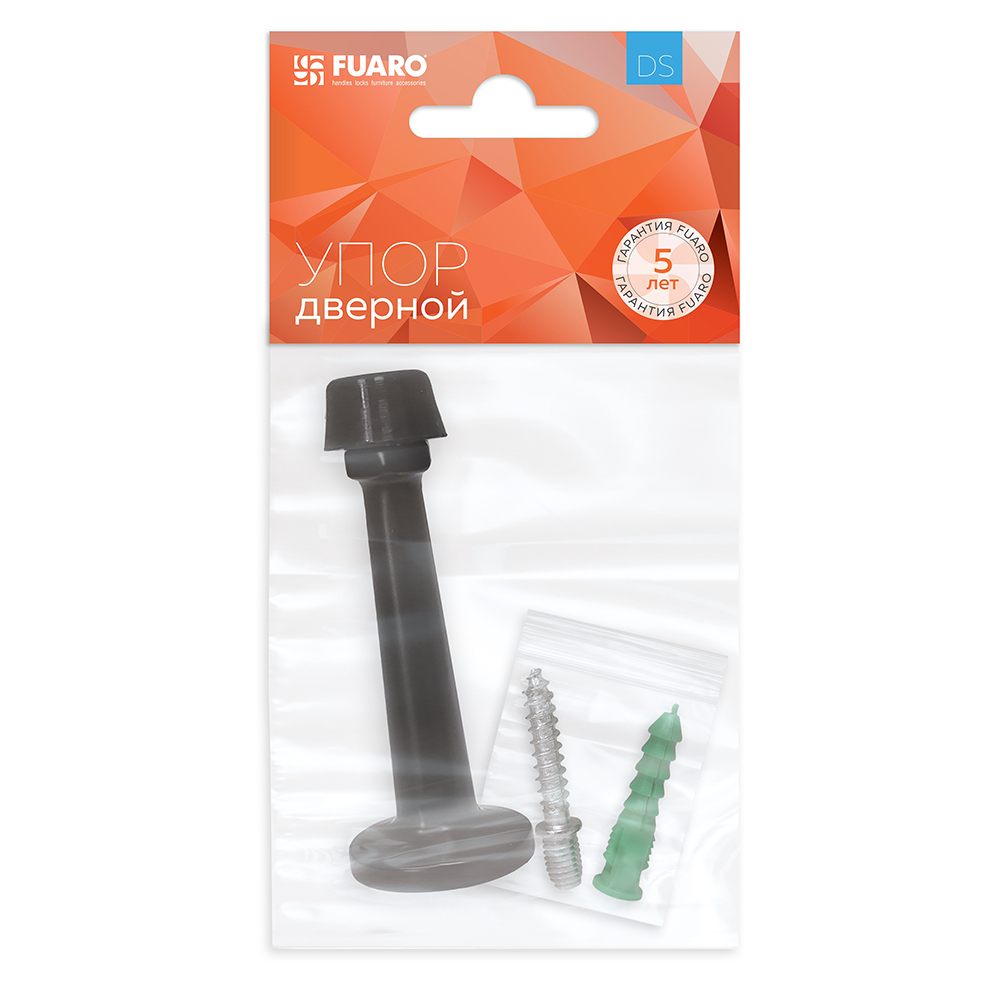 Упор дверной настенный STOPPER/15 (DS-15) BL-24 черный — фото 3
