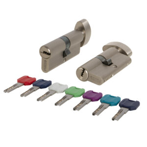 Цилиндровый механизм MaxPro7002Knob100mm(45+10+45) SN никель 7key с вертушкой — купить в Сочи