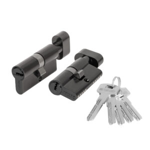 Цилиндровый механизм (200 ZM/90) 2000ZM Knob 90 (35+10+45) BL-24 черный 5Key с вертушкой — купить в Сочи