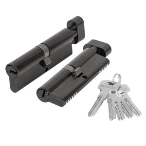 Цилиндровый механизм (200 ZM/120) 2000ZM Knob 120 (55+10+55) BL-24 черный 5Key с вертушкой — купить в Сочи