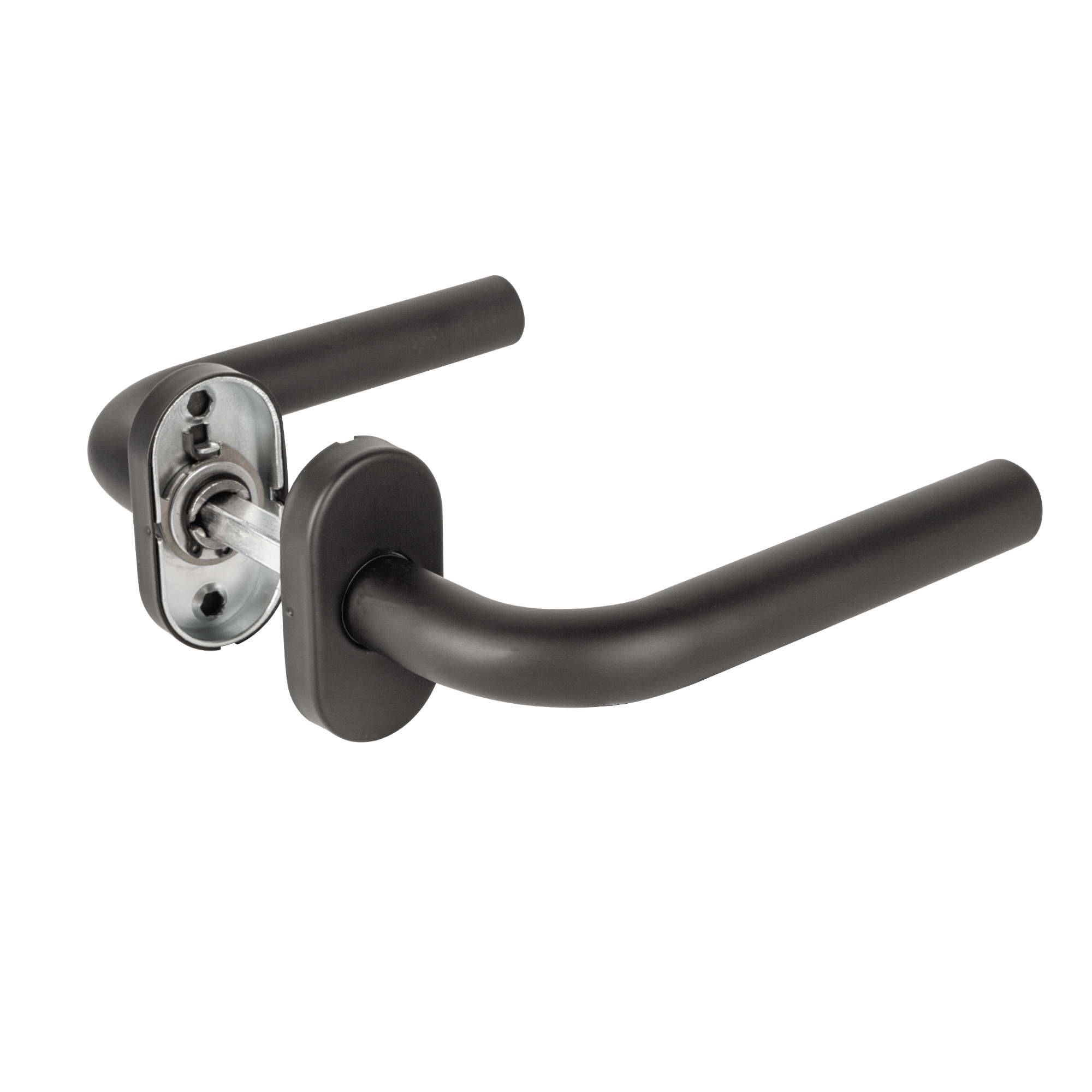 Ручка раздельная R.DSS201-0201P/19 INOX 201 BLACK (овальное основание) в Сочи