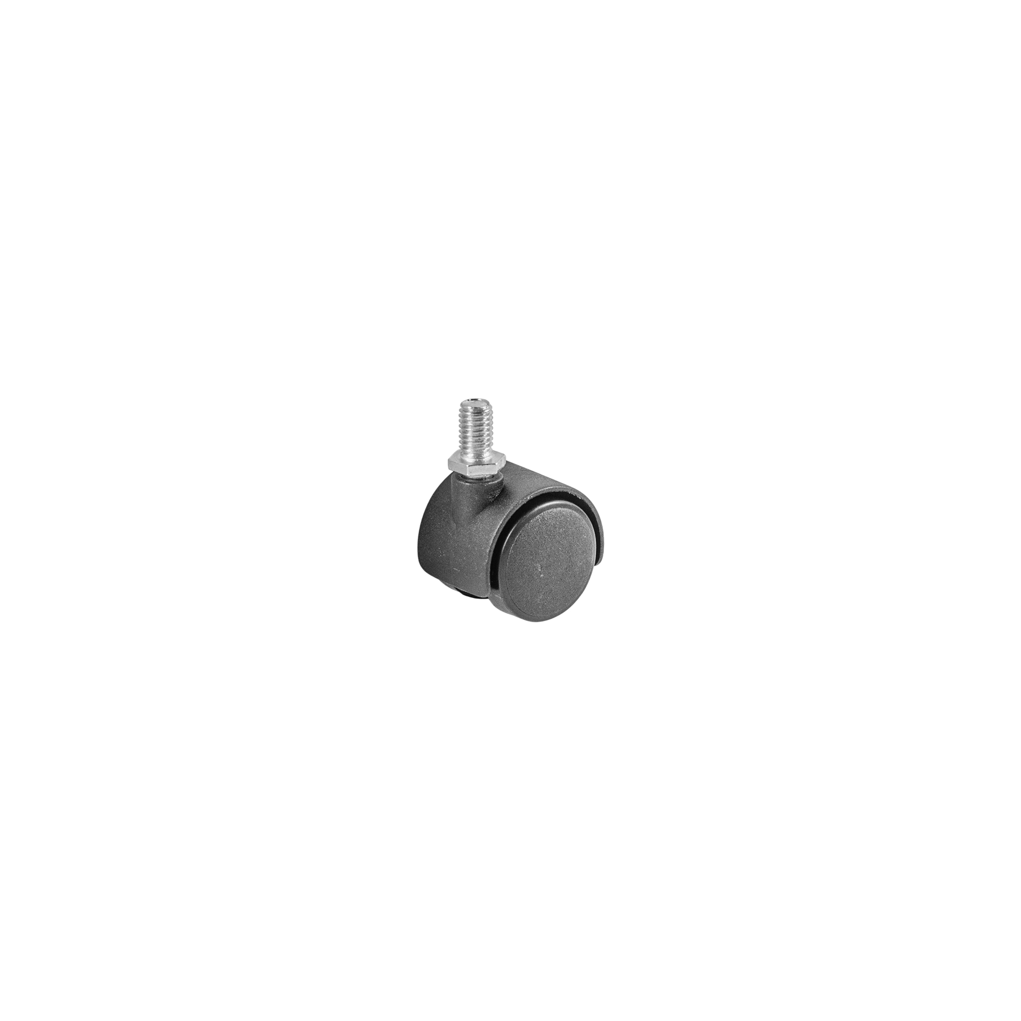 Опора двухколесная WL/P-30-2P/30 kg пластик, с винтом М8 — изображение 3