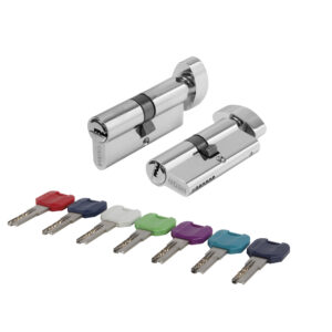 Цилиндровый механизм MaxPro7002Knob60mm(25+10+25) CP хром 7key с вертушкой — купить в Сочи
