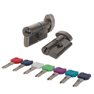 Цилиндровый механизм MaxPro7002Knob70mm(30+10+30) GR графит 7key с вертушкой — купить в Сочи