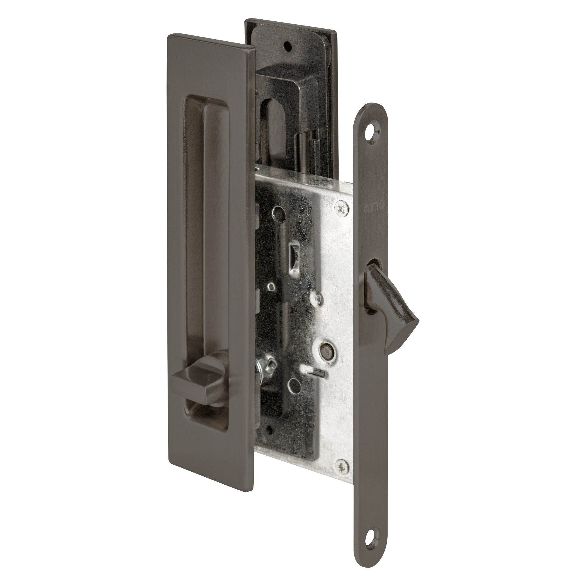 Защелка с ручками для раздвижных дверей SH.SLQ152.011 (Soft LINE SLQ-011) GR графит в Сочи