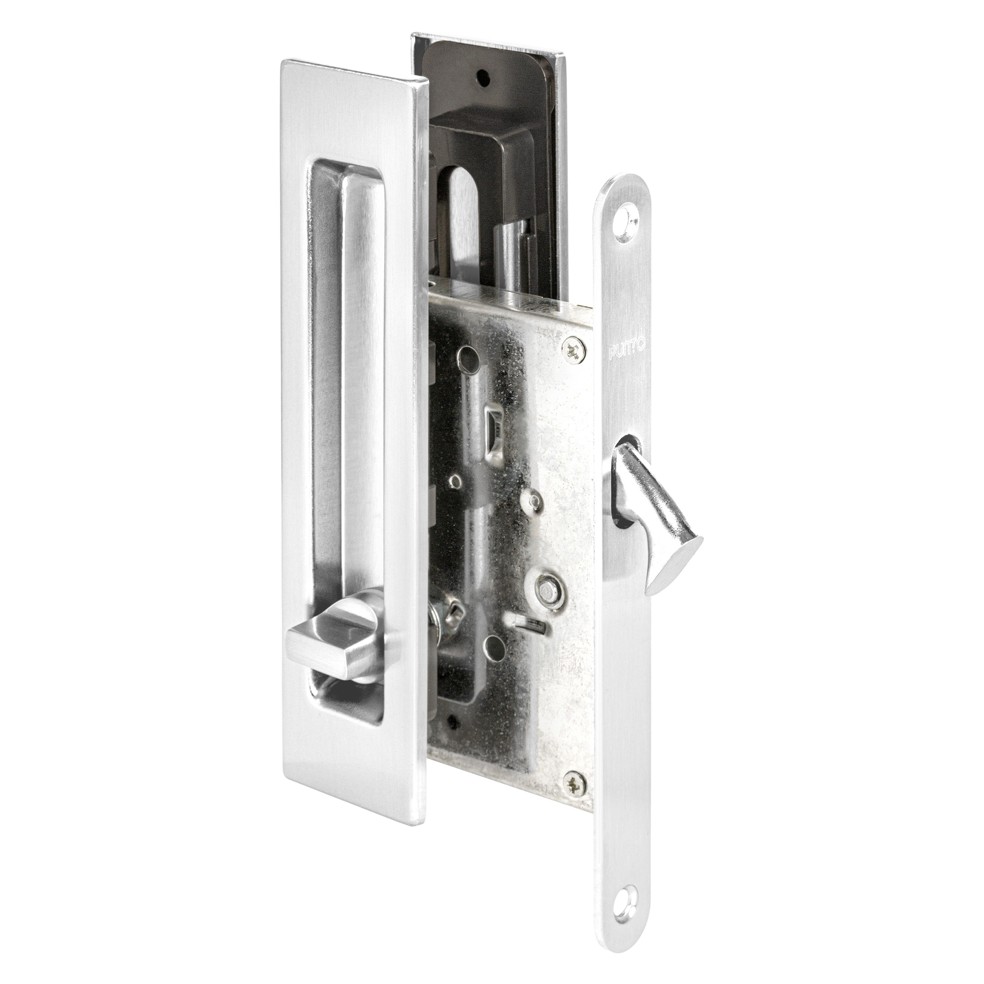 Защелка с ручками для раздвижных дверей SH.SLQ152.011 (Soft LINE SLQ-011) CP хром в Сочи