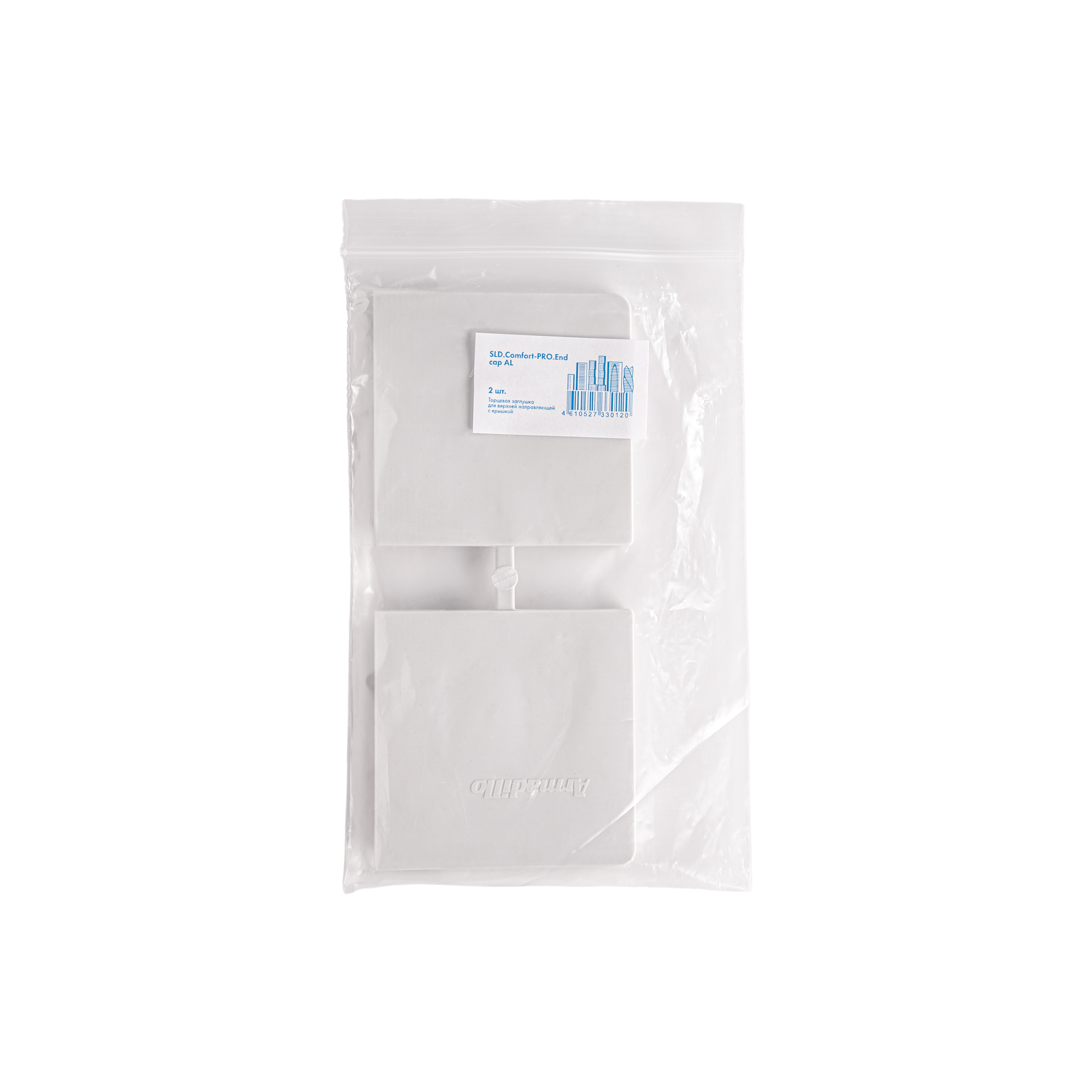Торцевая заглушка для верхней направляющей с крышкой SLD.Comfort-PRO.End cap AL Алюминий (2 шт.) — фото 3