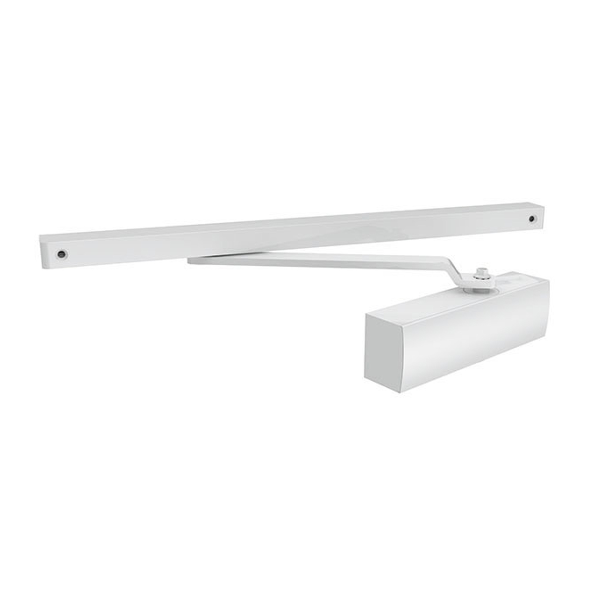 Доводчик дверной со скользящей тягой DCSLIDER45 WH (белый) в Сочи