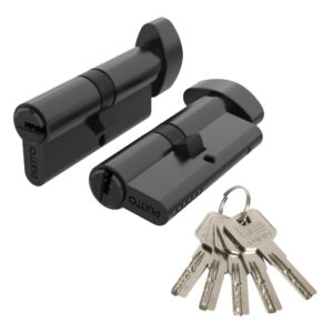 Цилиндровый механизм Z3002Knob80(35+10+35) с вертушкой BL черный — купить в Сочи