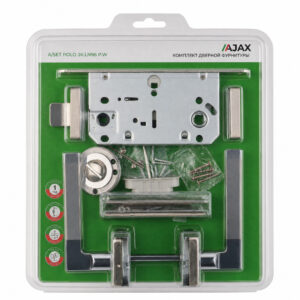 Комплект ручек с защелкой, петлями и поворотниками A/SET POLO JK.LN96.P.W SN-3 мат.никель — купить в Сочи