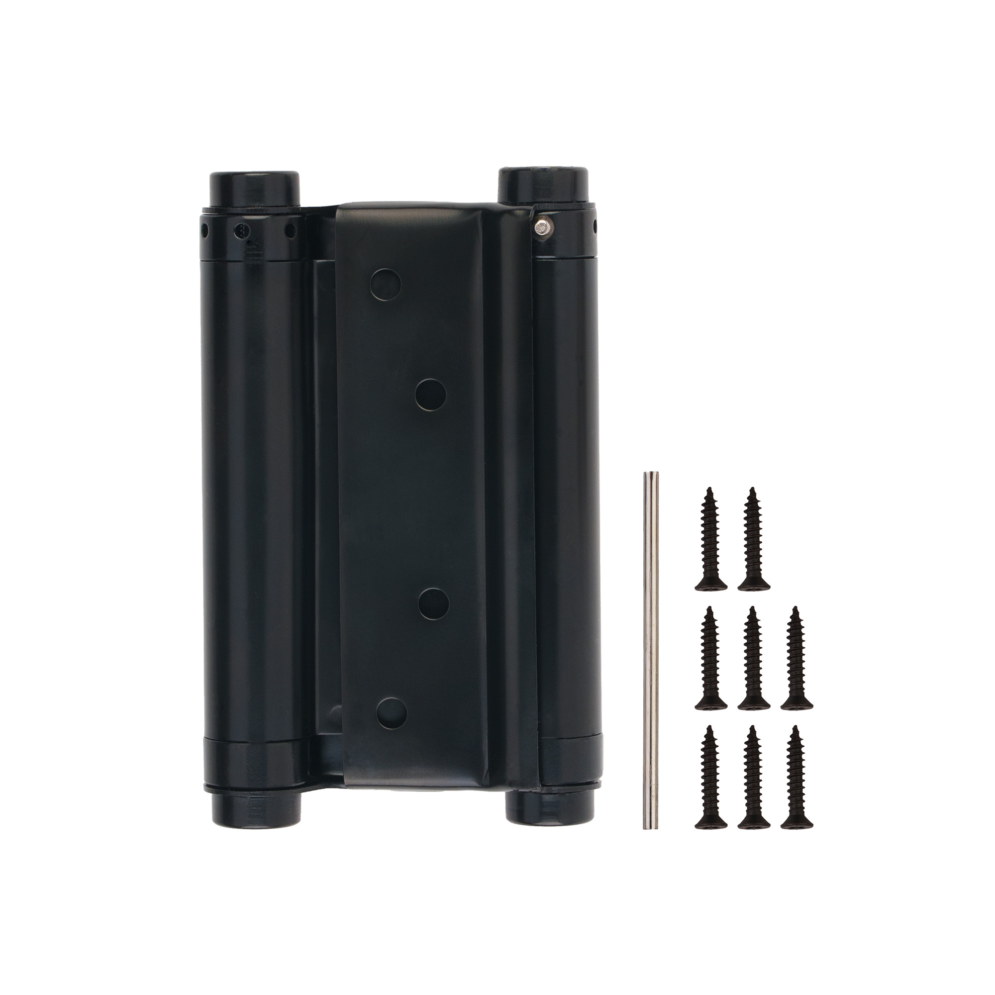 Пружинная двусторонняя (барная) петля DSH5 (125х86х1,5) INOX 201 BL черный (блистер) — фото 4