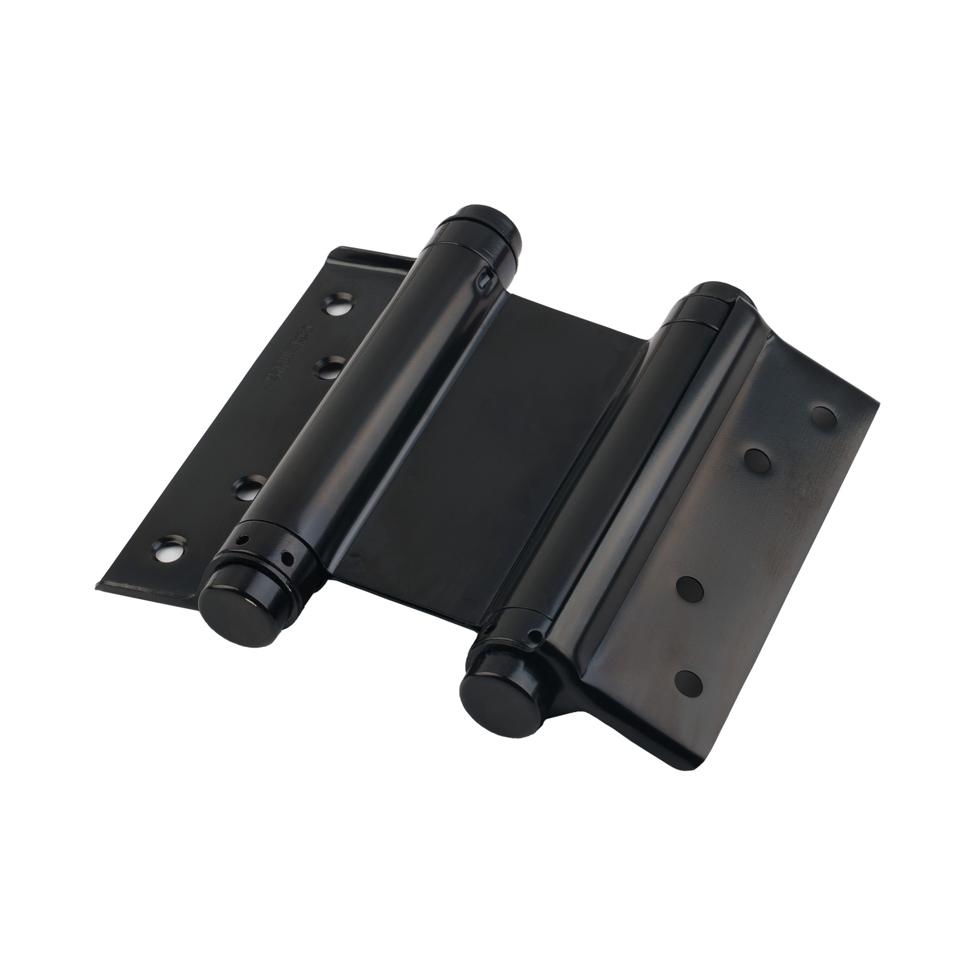 Пружинная двусторонняя (барная) петля DSH5 (125х86х1,5) INOX 201 BL черный (блистер) — фото 6