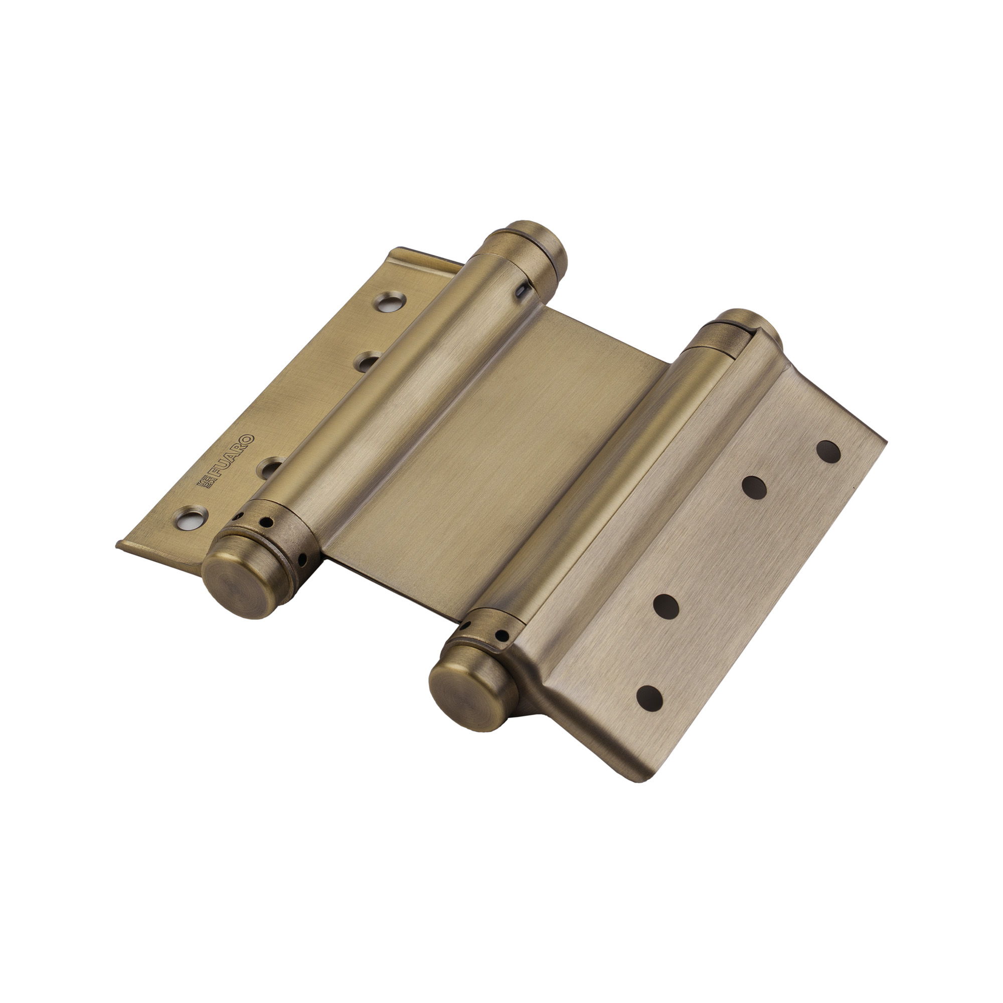 Пружинная двусторонняя (барная) петля DSH5 (125х86х1,5) INOX 201 AB бронза (блистер) — фото 6
