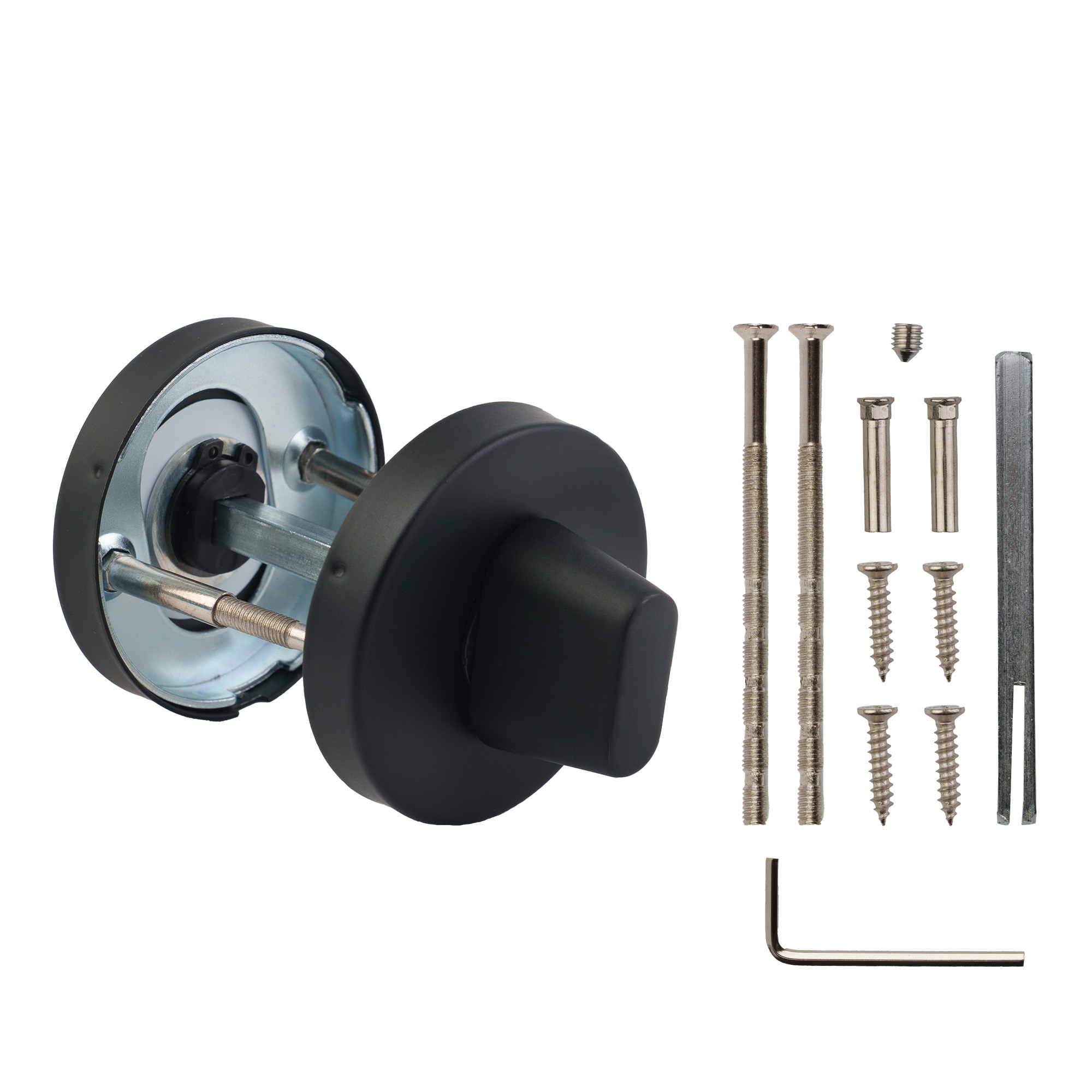 Ручка поворотная BK6.R.DSS201-02 INOX 201 BLACK (с индикатором) — фото 5