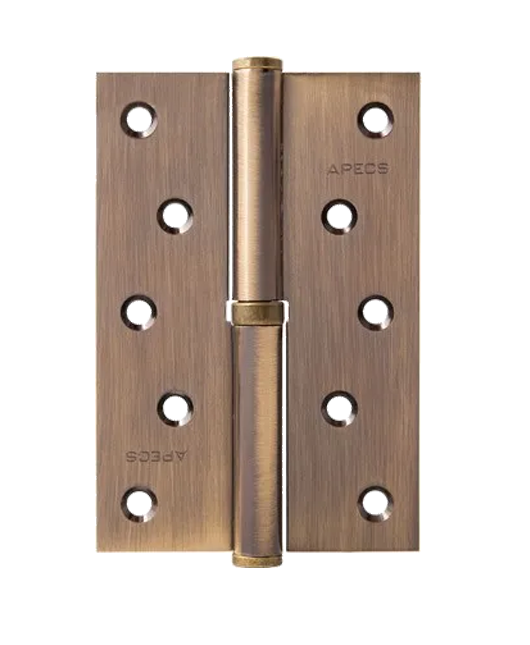Петля разъемная APECS 120*80*3 AB R Бронза
