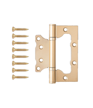 Петля накладная Code Deco 100*75*2,5 – В2 GMS Сатинир матовое золото 100*70*2,5