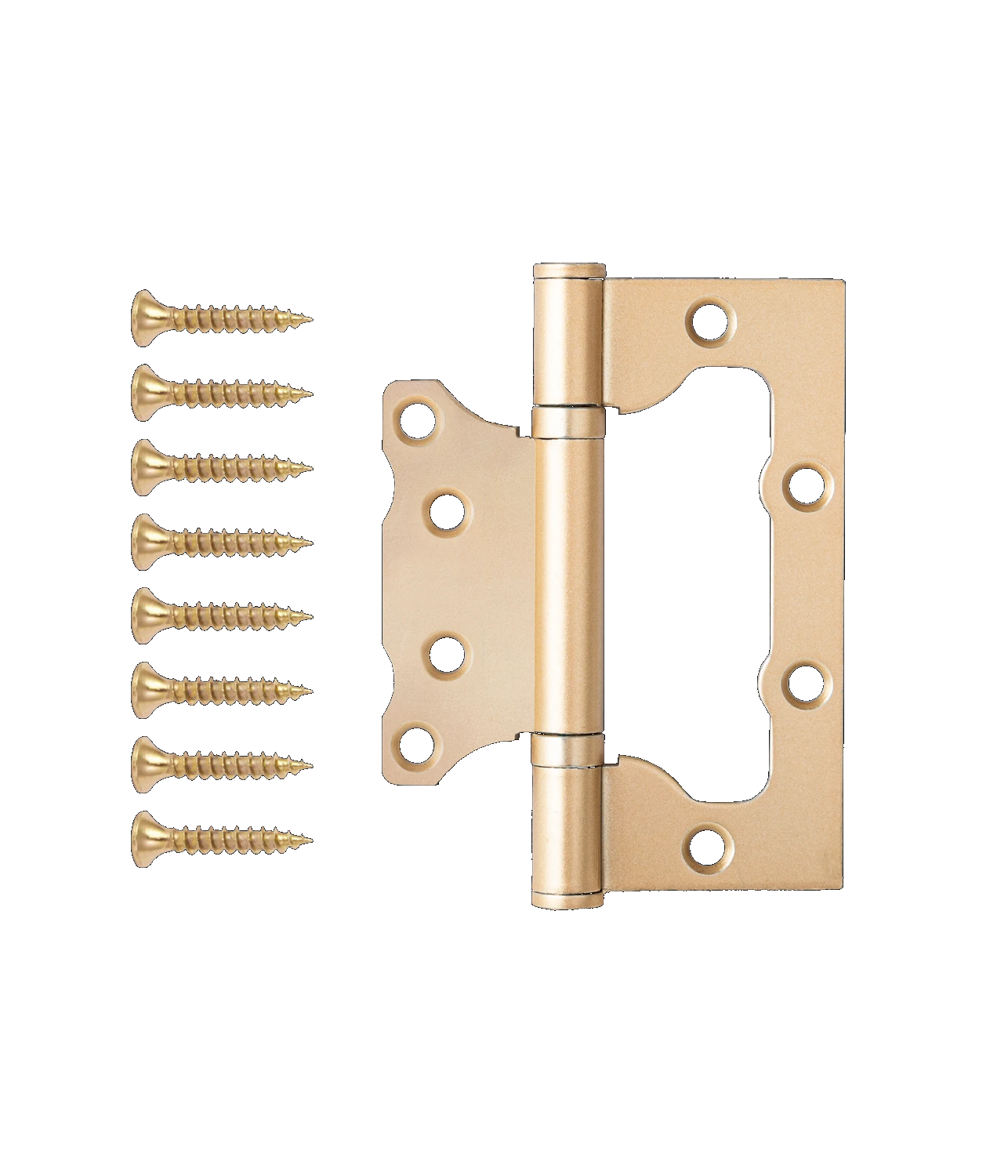 Петля накладная Code Deco 100*75*2,5 – В2 GMS Сатинир матовое золото 100*70*2,5