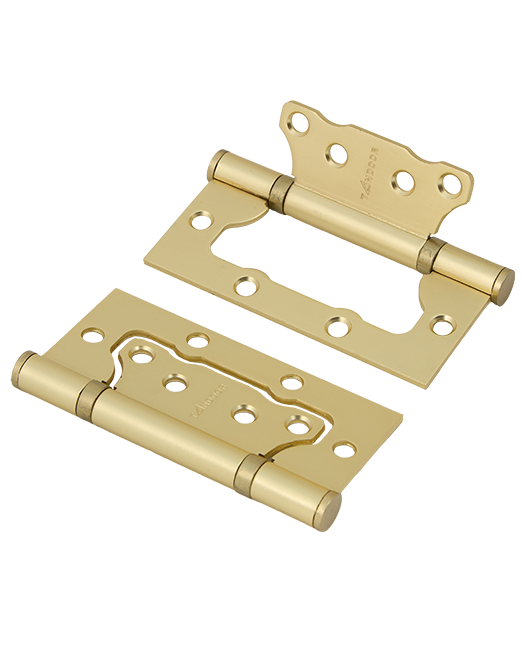 Петля накладная TANDOOR TD100-2S steel (100*75*2,5) SSG Золото матовое сатинированное