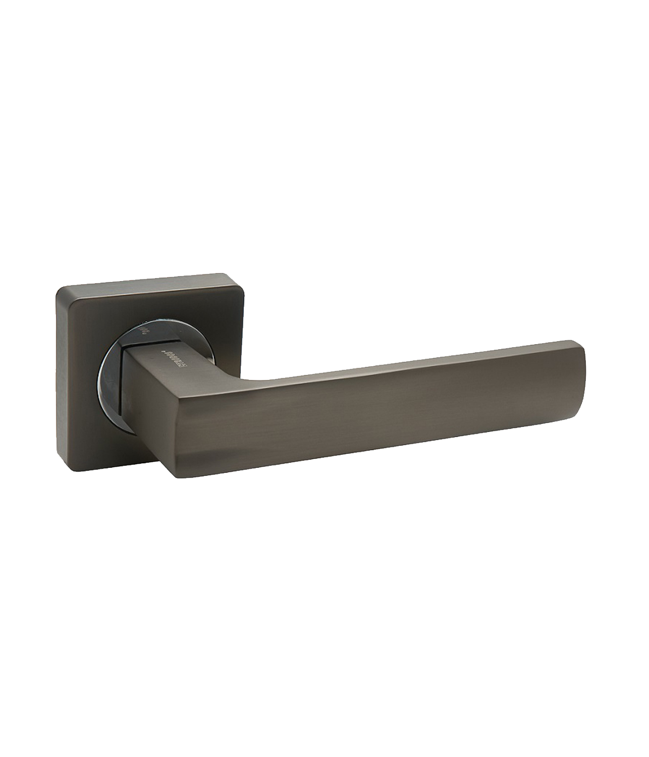 Ручка дверная TRODOS AL-02-A845 GF/CP Графит/Черный