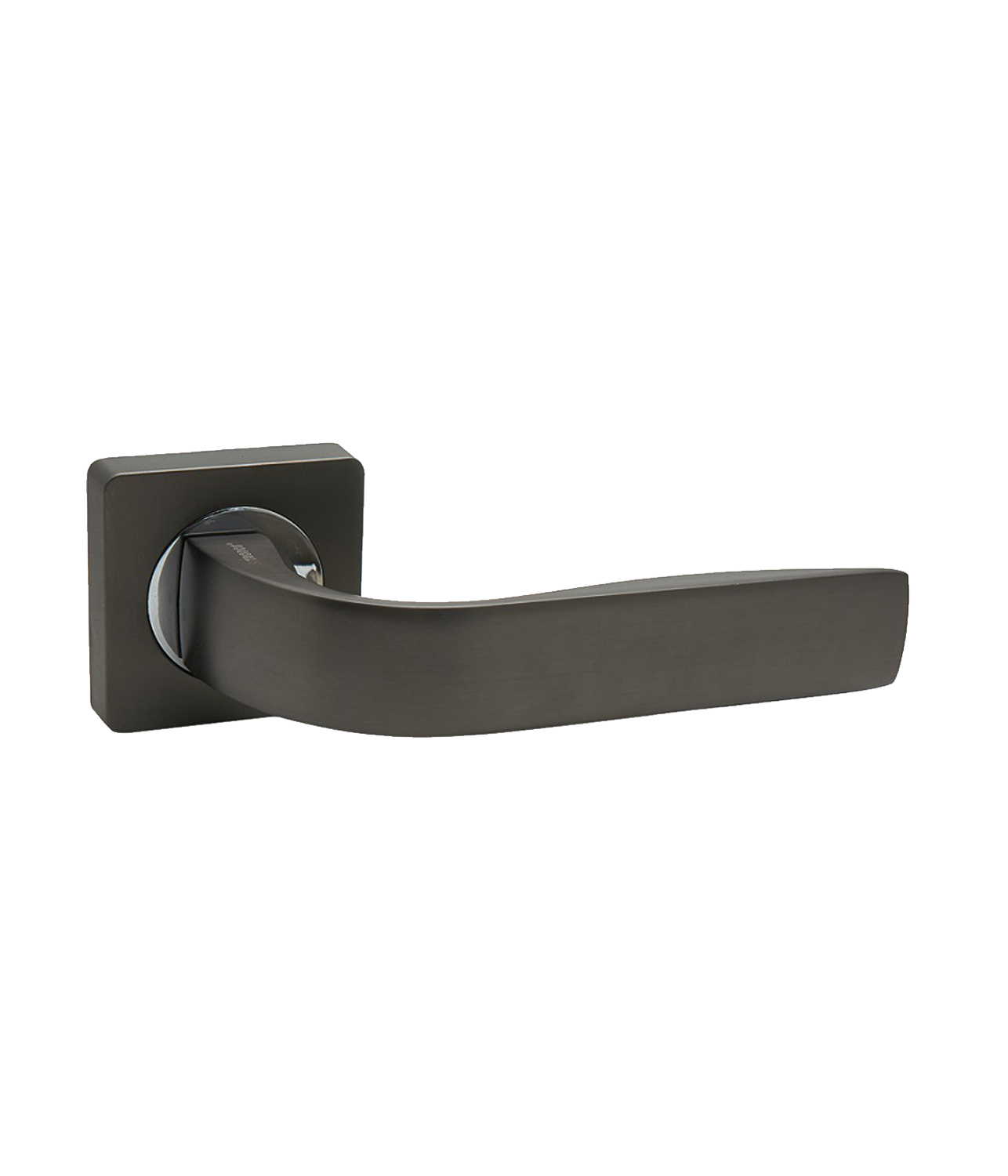 Ручка дверная TRODOS AL-02-L225 GF/CP Графит/Черный