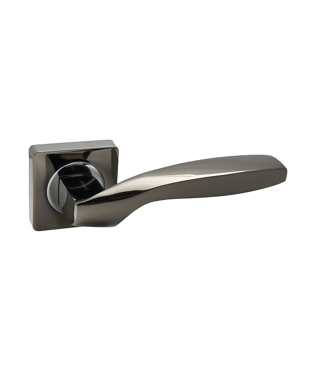 Ручка дверная TRODOS AL-02-L228 BN/CP Графит/Черный