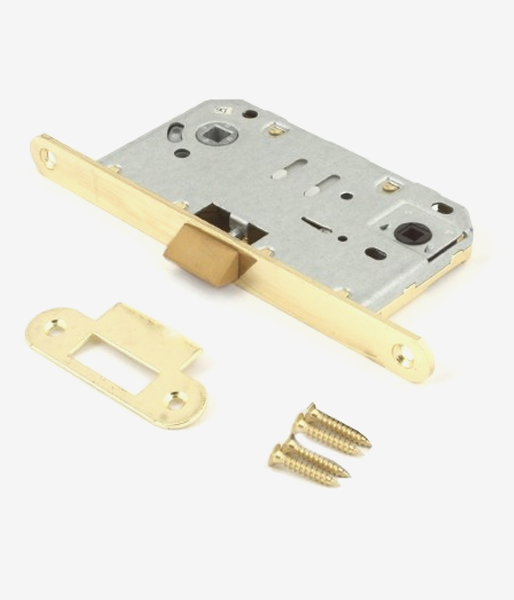 Замок Code Deco 5300P WC G пластиковый язычок сантехнический Золото 50/90